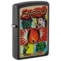 Zippo Lighter - Comic Zombies Design