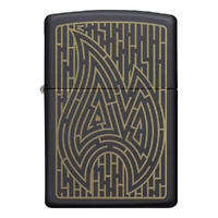 Zippo Lighter - Maze Design