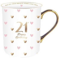 Sweet Heart Gold Handle Mug - 21st