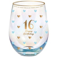 Sweet Heart Stemless Glass - 16th