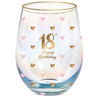 Sweet Heart Stemless Glass - 18th