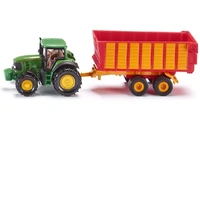 Siku Farmer - John Deere with Silage Trailer
