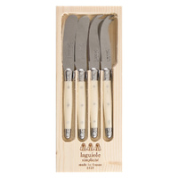 Jean Dubost Laguiole Simplicite - 4pc Mini Cheese & Pate Set Ivory