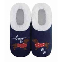 Slumbies Ladies Pairables Love is Dog