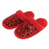 Slumbies Ladies Sequin Glam Slide Ruby - Medium