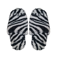 Slumbies Ladies Jungle Slides Zebra