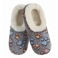Slumbies Ladies Pet Lovers Paw Print Grey