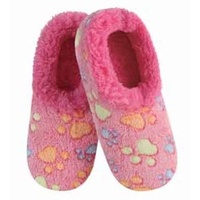 Slumbies Ladies Pet Lovers Paw Print Pink