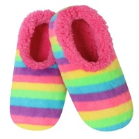 Slumbies Ladies Rainbow Pink Stripe