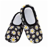 Slumbies Ladies Skinnies Black Daisy