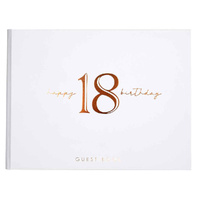 Rose Gold 18th Birthday Guest Book