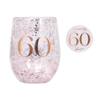 Splosh Celebration - Glitter Stemless Glass & Badge Set - 60