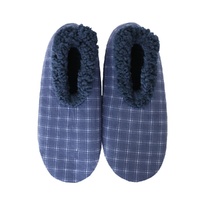 Snugg Ups Mens Velvet Plaid - Navy