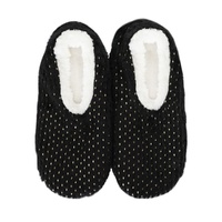 Snugg Ups Ladies Metallic - Black