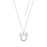 Disney Couture Kingdom Precious Metal - Minnie Mouse - Crystal Minnie with Bow Necklace
