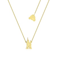 Disney Couture Kingdom - Cinderella - Cinderella Castle Necklace Yellow Gold