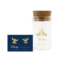 Disney x Short Story Earrings Stitch - Gold