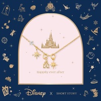 Disney x Short Story Necklace Castle - Gold