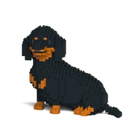 Jekca Animals - Dachshund Sitting Black 17cm