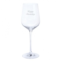 Dartington Crystal Happy Birthday Wine Glass