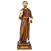 St Francis - 30cm Resin Statue