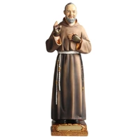 St Padre Pio - 20cm Resin Statue