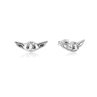 Disney Couture Kingdom - Star Wars - The Mandalorian The Child Stud Earrings White Gold