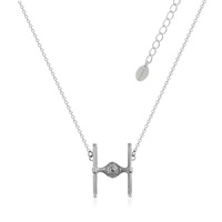 Disney Couture Kingdom - Star Wars - TIE Fighter Necklace White Gold
