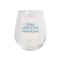 Splosh Teacher Stemless Glass - Sorry