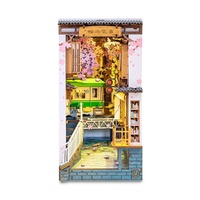 Rolife Wooden Model - DIY Miniature House Book Nook Sakura Densya