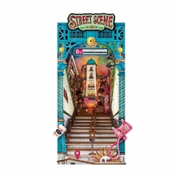 Rolife Wooden Model - DIY Miniature House Book Nook Street Scene