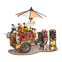 Rolife Wooden Model - DIY Miniature House Blossom Cart