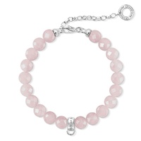 Thomas Sabo Charm Club - Rose Quartz Silver Bracelet