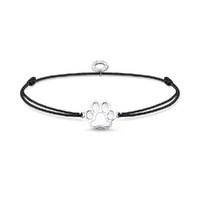 Thomas Sabo Little Secret - Black with Silver Paw Bracelet