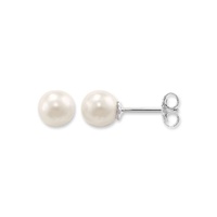 Thomas Sabo Earrings - Pearl Small Silver Studs