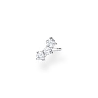 Thomas Sabo Charm Club - Single Stud White Stones Silver Earring