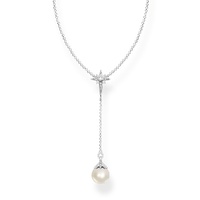 Thomas Sabo Necklace - Pearl & Star Silver
