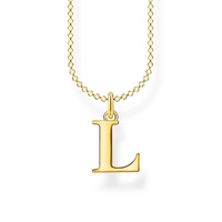 Thomas Sabo Charm Club - Letter "L" Yellow Gold Necklace