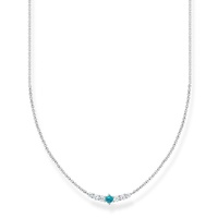 Thomas Sabo Charm Club - Turquoise Stone Silver Necklace