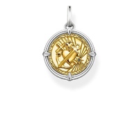 Thomas Sabo Pendant - Faith, Love, Hope Silver + Yellow Gold