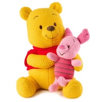 Disney x Gund - Knit Winnie the Pooh & Piglet Plush 25cm