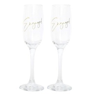 Wedding Champagne Flute Set by Splosh - Engaged
