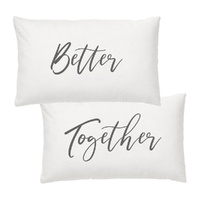 Wedding Better Together Pillowcase Set by Splosh