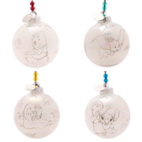 Disney D100 Christmas By Widdop And Co Bauble Set - Classic Characters