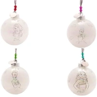 Disney D100 Christmas By Widdop And Co Bauble Set - Princesses