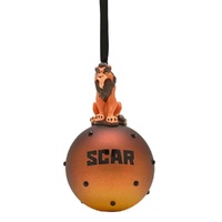 Disney Christmas by Widdop and Co - Scar on Glass Bauble