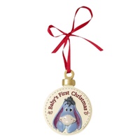 Disney Christmas By Widdop And Co Hanging Photo Frame: 'Baby's First Christmas' Eeyore