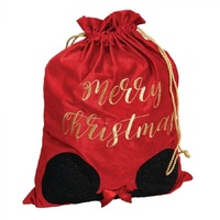 Disney Christmas By Widdop And Co Velvet Santa Sack - Minnie Mouse