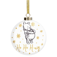 Disney Christmas By Widdop And Co Bauble: Pooh Ho Ho Honey
