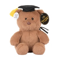 With Heart Graduation Bear With Message Card - Medium